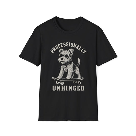 Skateboard Welsh Terrier Tee - Black