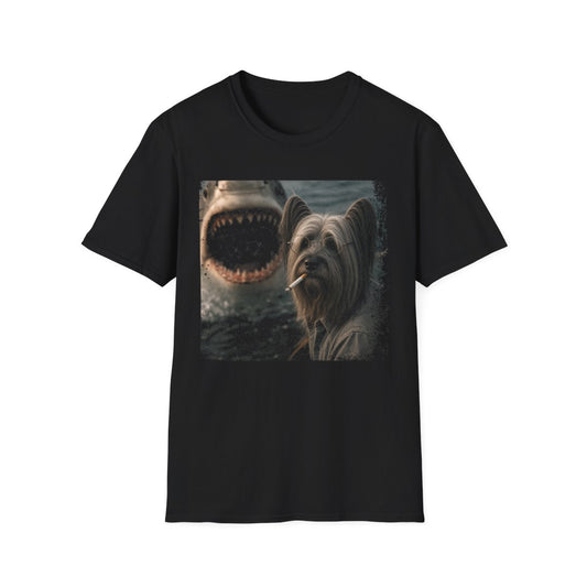 Skye Terrier and Shark Tee - Black