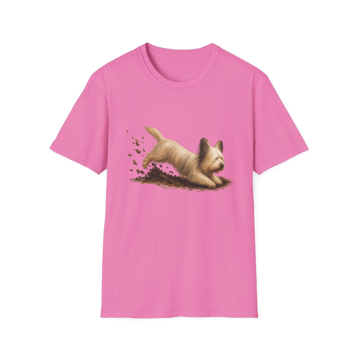 Skye Terrier Excavating Mode On Tee - Azalea