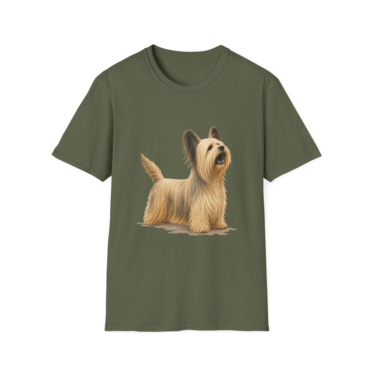 Skye Terrier Head Of Security Tee - Military Green