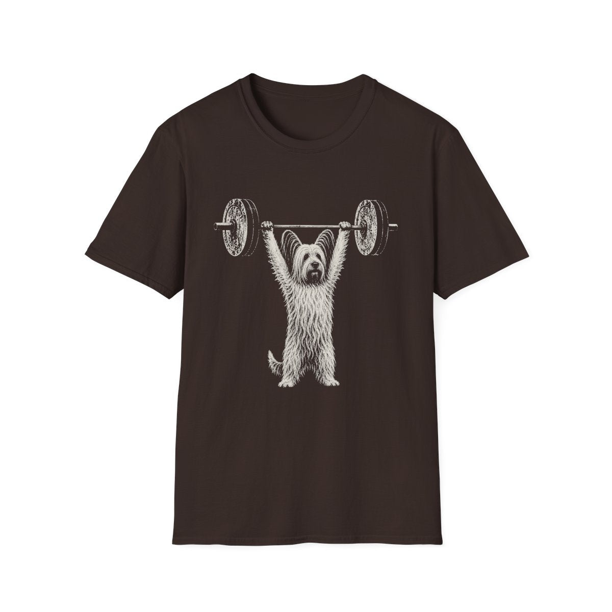 Skye Terrier Powerlifting Tee - Dark Chocolate