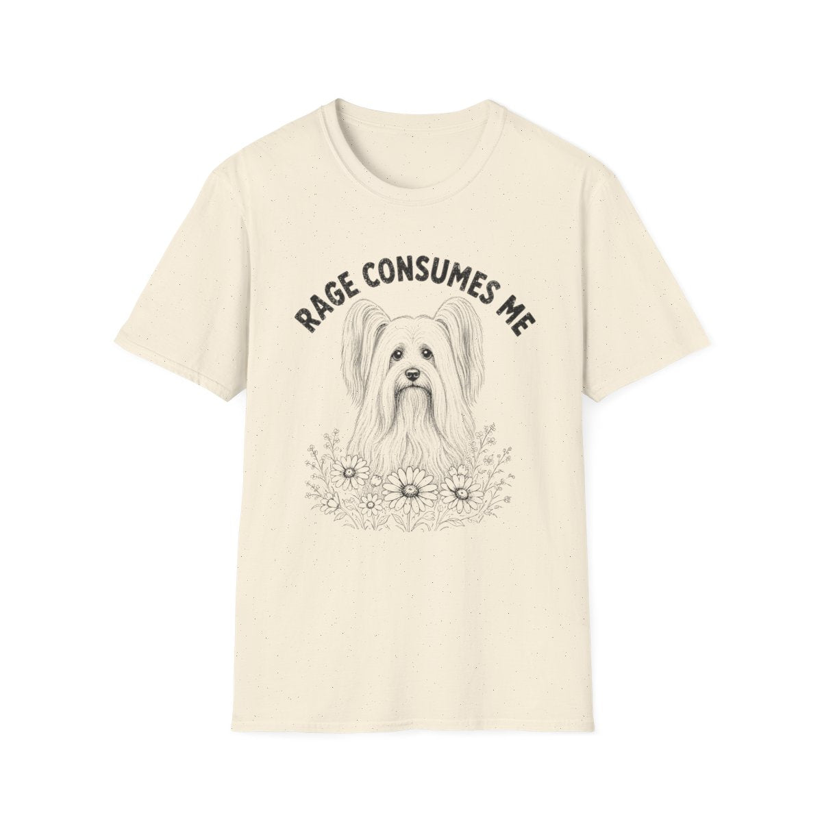 Skye Terrier Rage Consumes Me Tee - Natural
