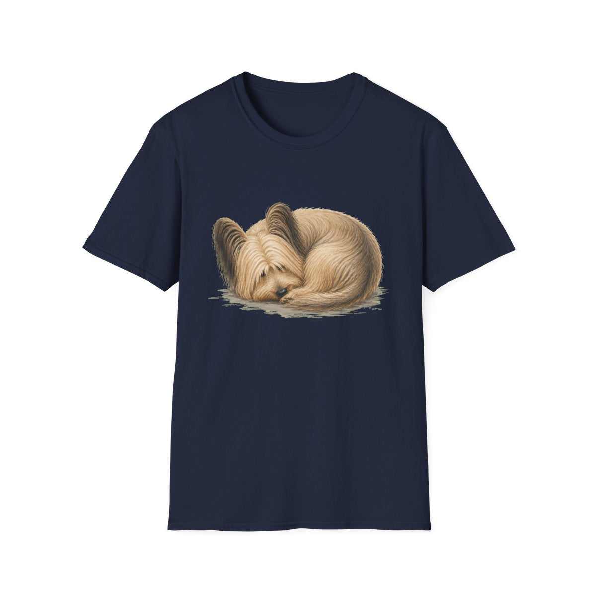 Skye Terrier Rest At Last Tee - Navy