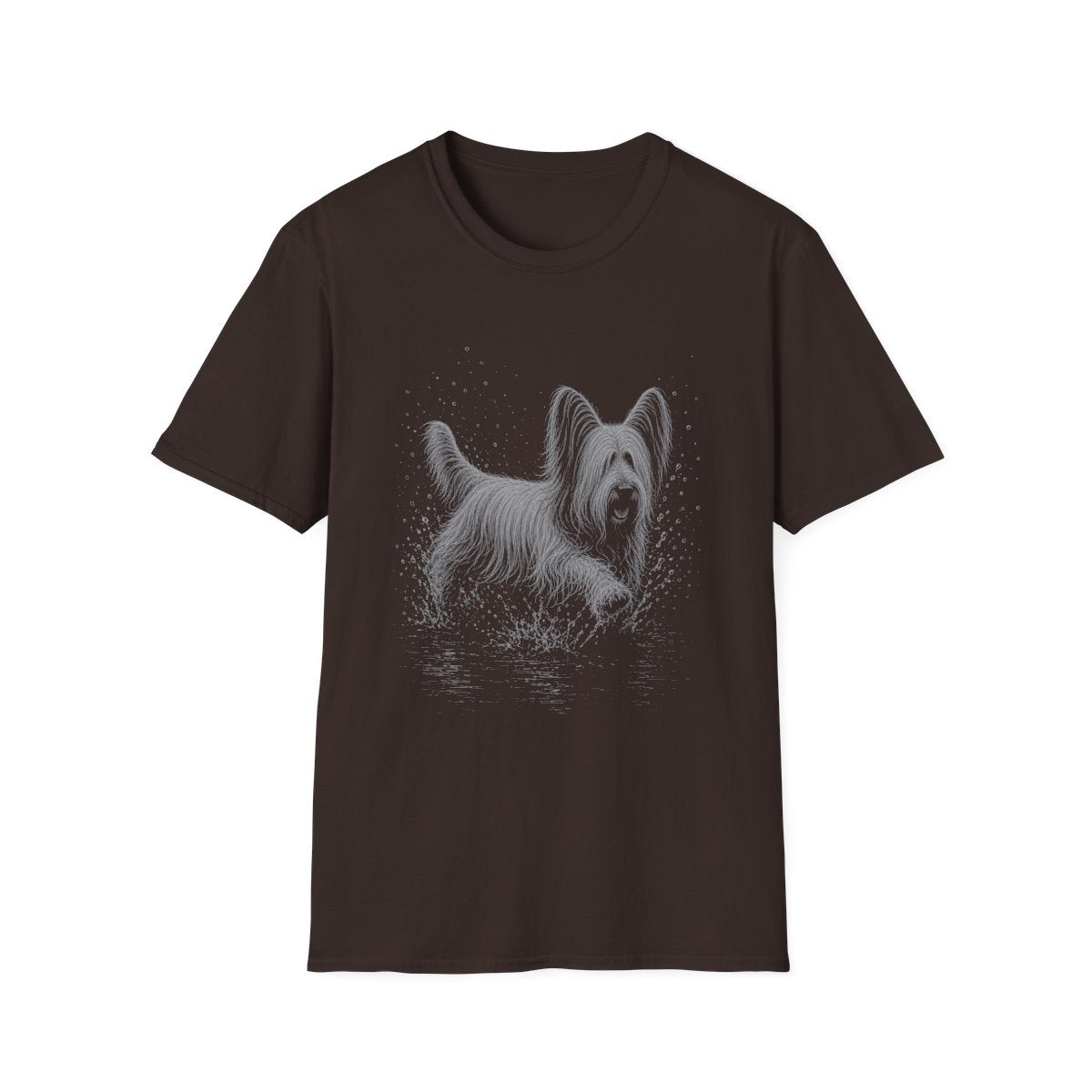 Skye Terrier Water Run Tee - Dark Chocolate