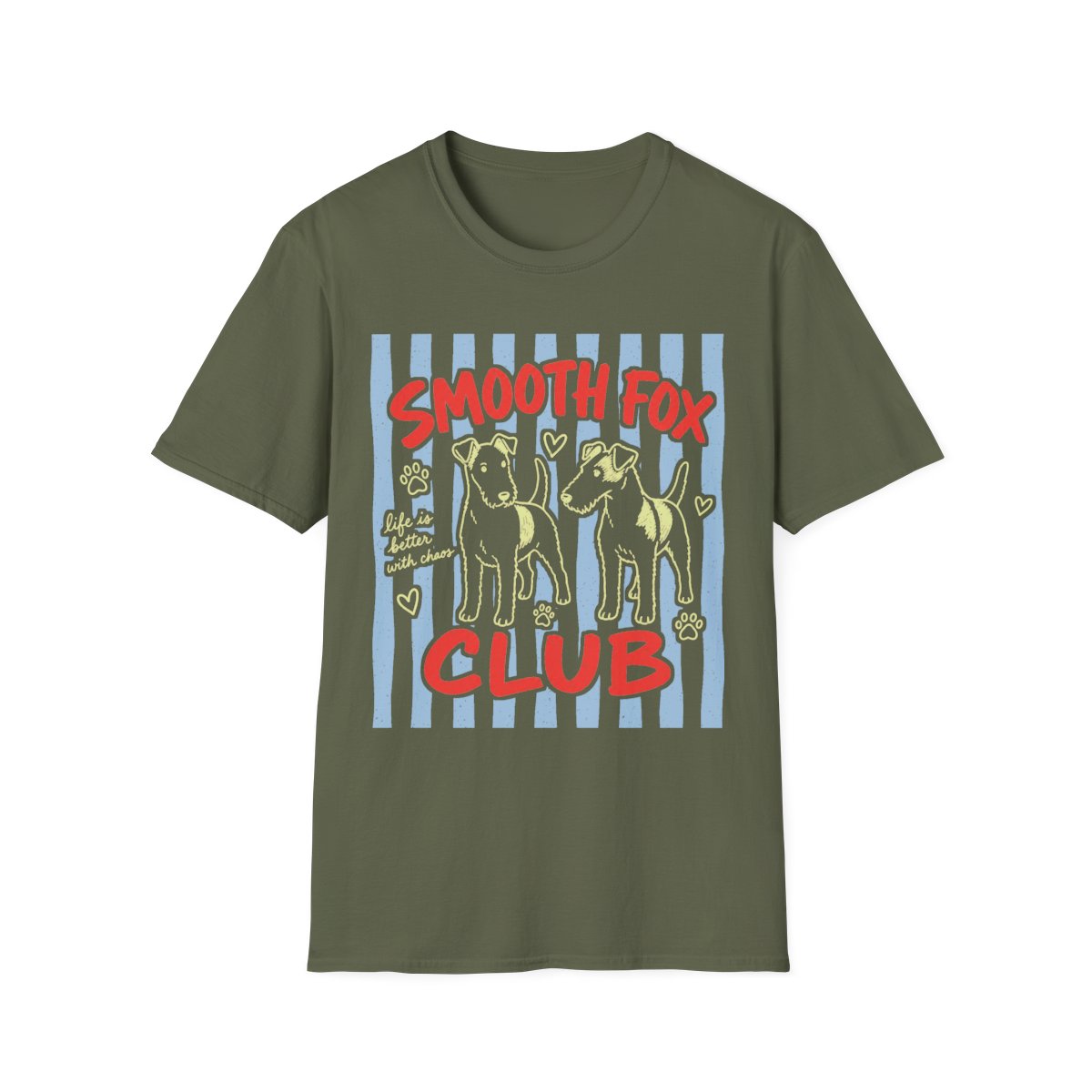 Smooth Fox Club Tee - Military Green