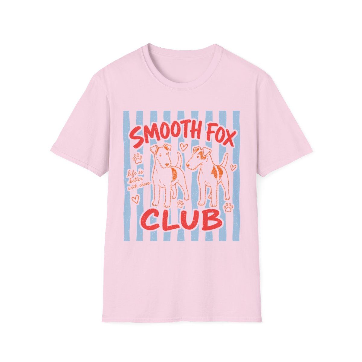 Smooth Fox Club Tee - Light Pink
