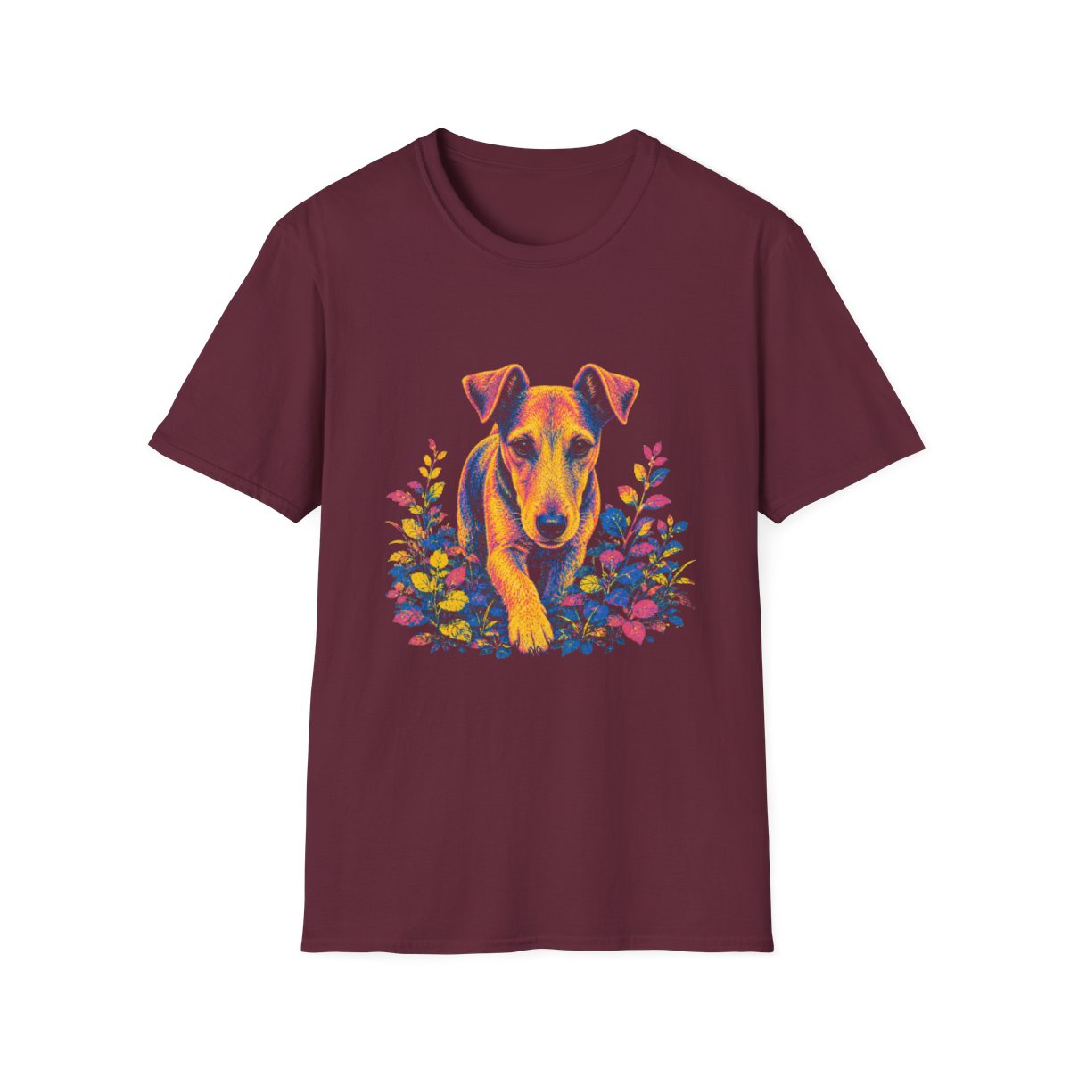 Smooth Fox Terrier Bold Spirit Tee - Maroon