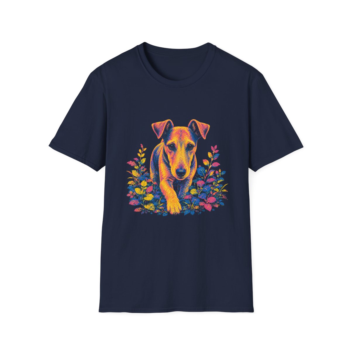 Smooth Fox Terrier Bold Spirit Tee - Navy
