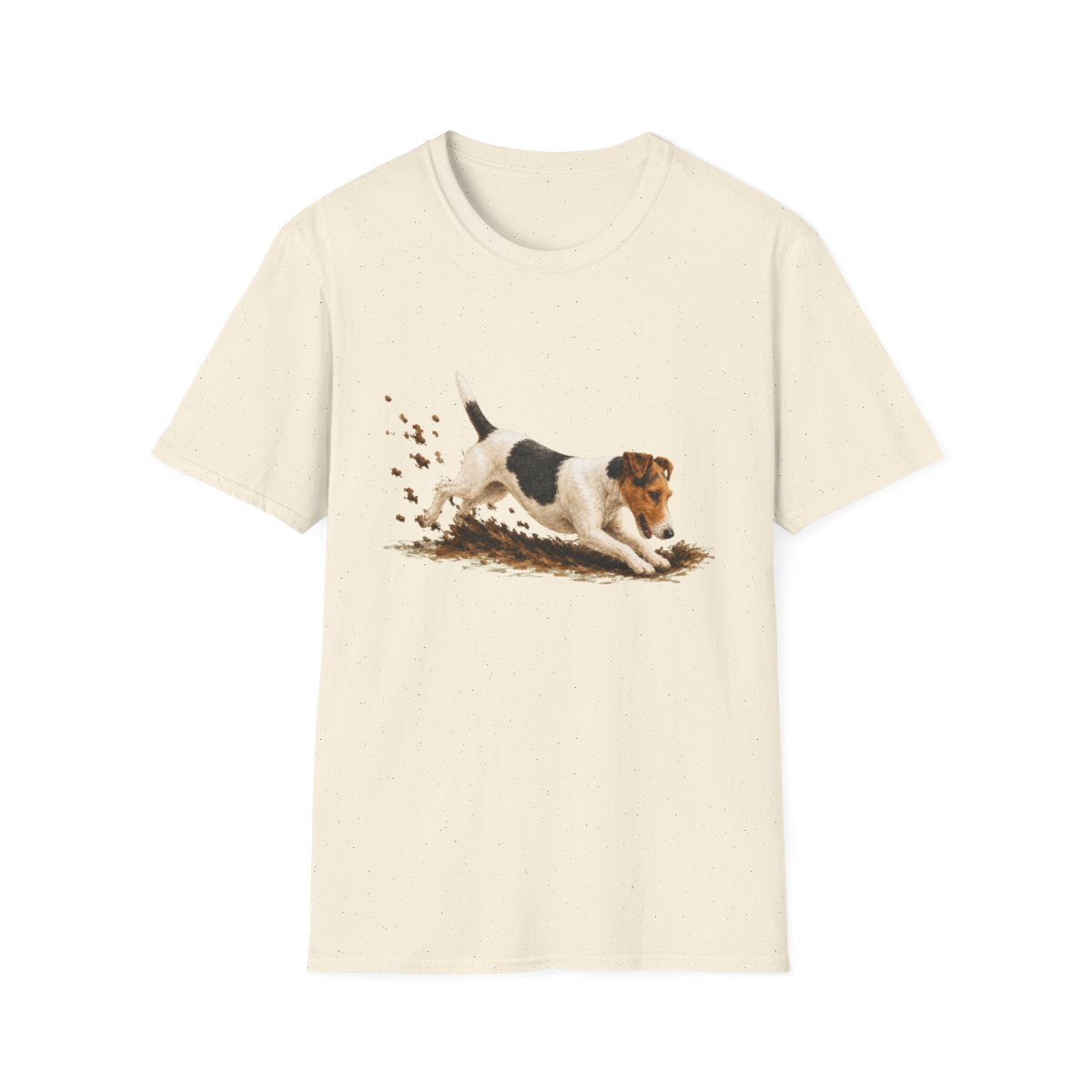 Smooth Fox Terrier Excavating Mode On Tee - Natural