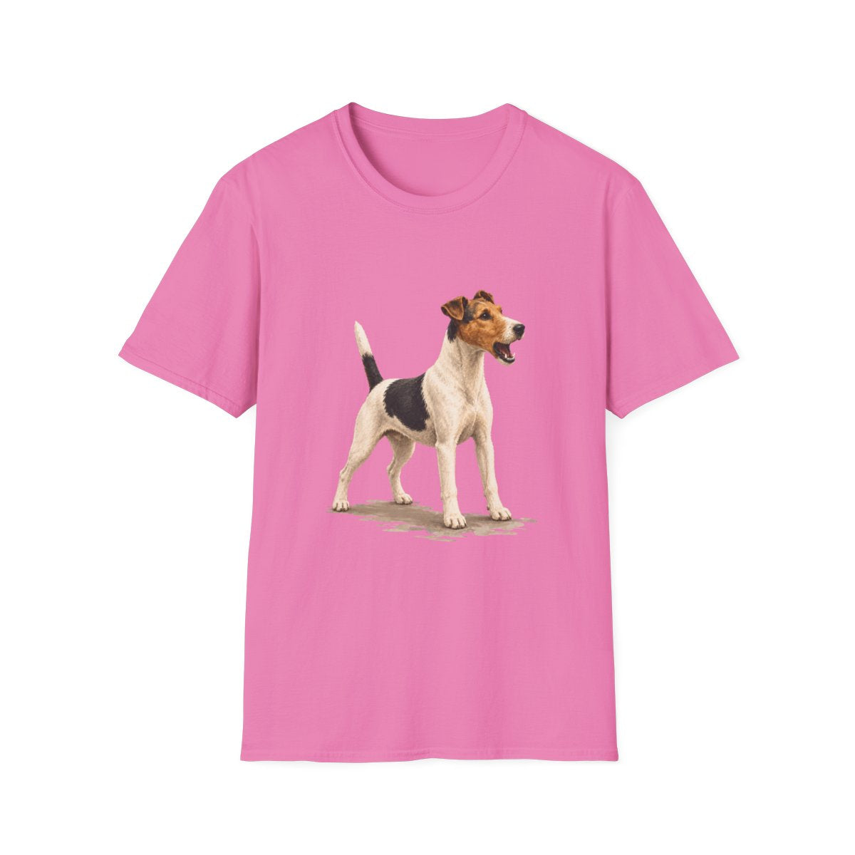 Smooth Fox Terrier Head Of Security Tee - Azalea