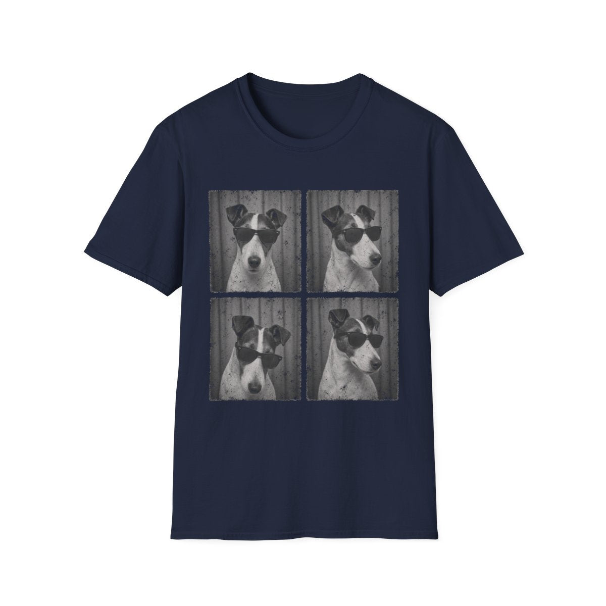 Smooth Fox Terrier Photo Booth Tee - Navy