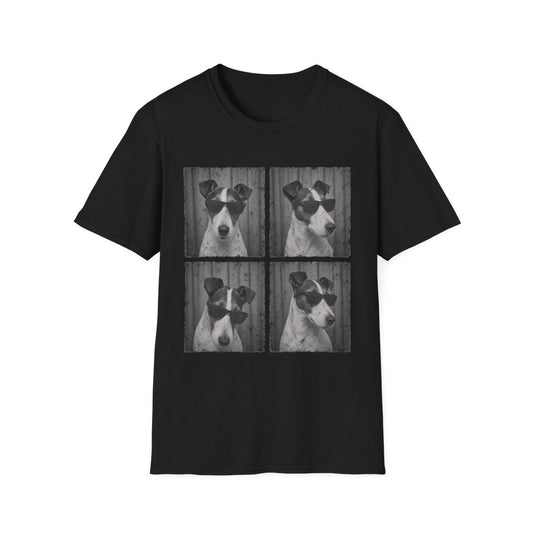 Smooth Fox Terrier Photo Booth Tee - Black