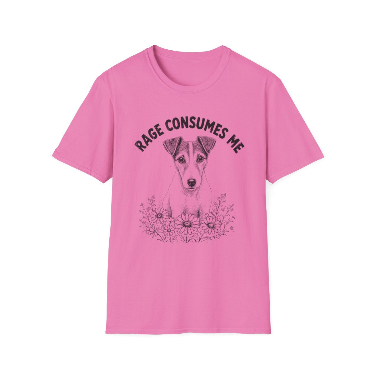 Smooth Fox Terrier Rage Consumes Me Tee - Azalea
