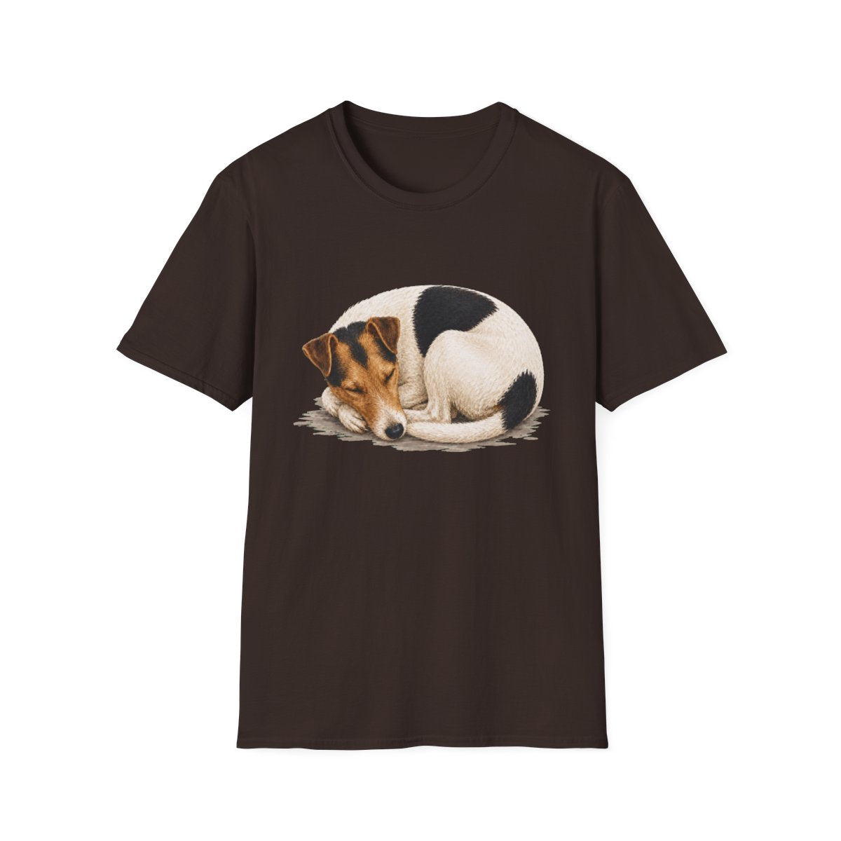 Smooth Fox Terrier Rest At Last Tee - Dark Chocolate