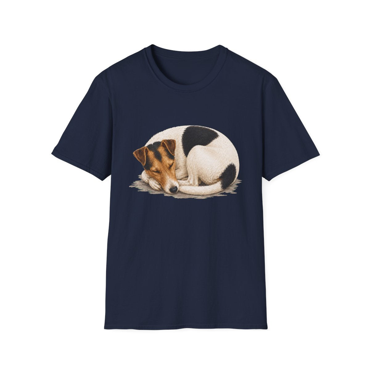 Smooth Fox Terrier Rest At Last Tee - Navy