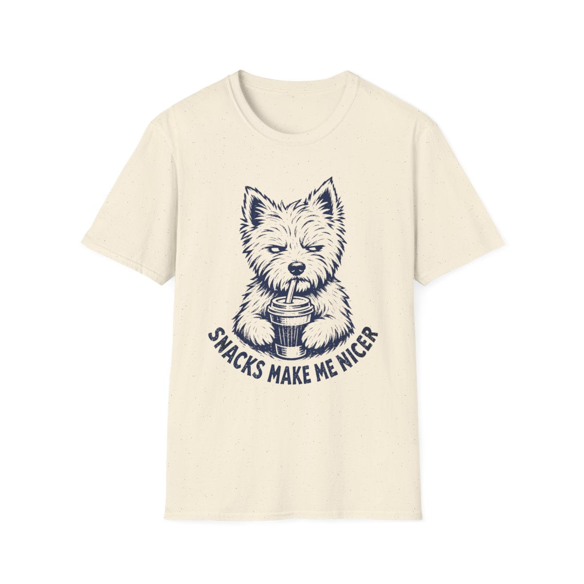 Snacks Make Me Nicer Tee - Natural