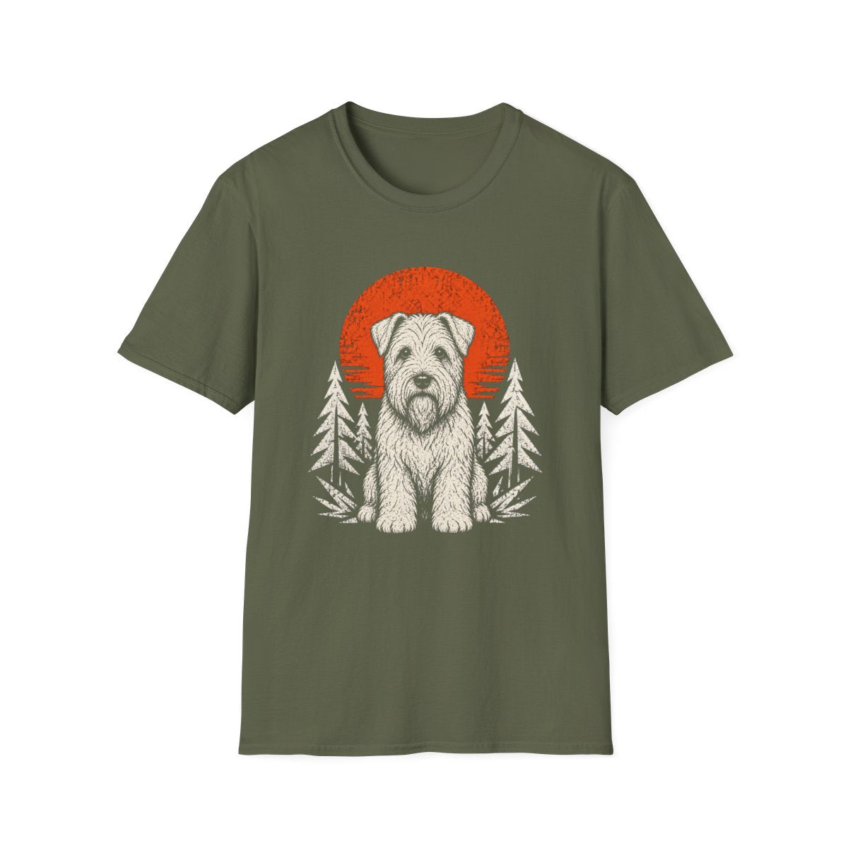 Soft Coated Wheaten Terrier Adventure Club Tee - Military Green