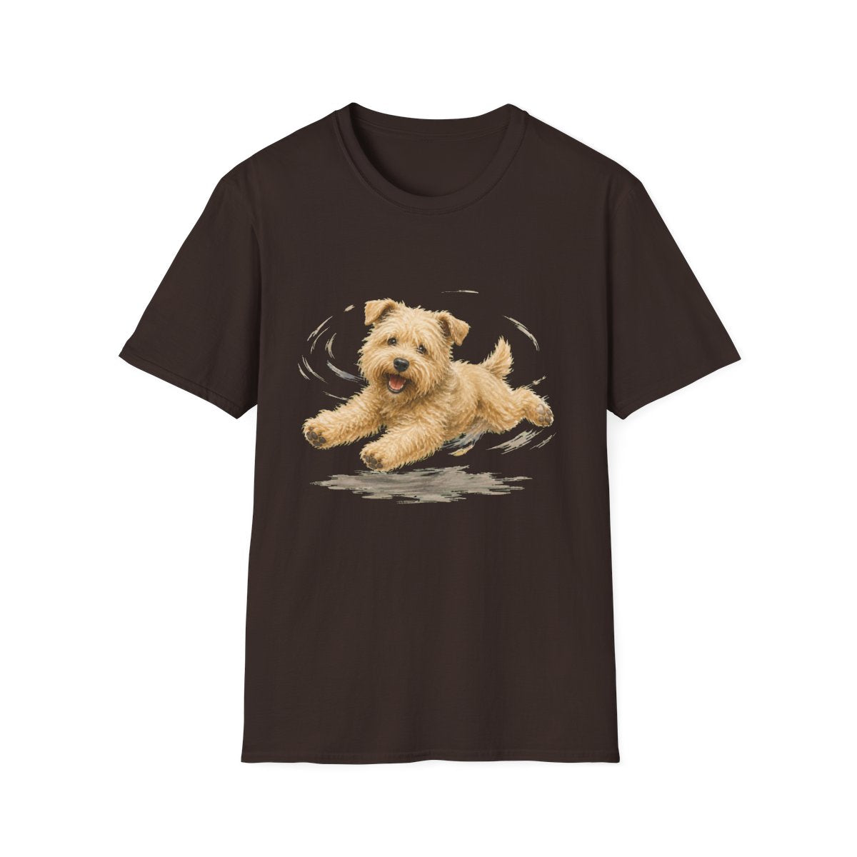 Soft Coated Wheaten Terrier Certified Zoomies Champion Tee - Dark Chocolate
