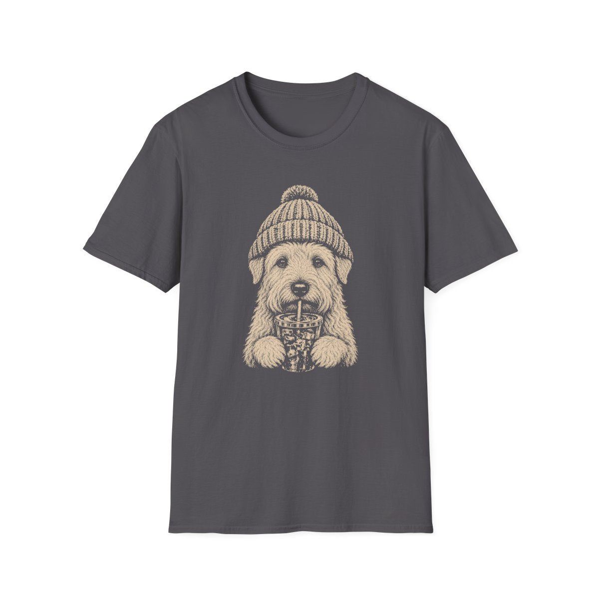 Soft Coated Wheaten Terrier Cold Brew Tee - Charcoal