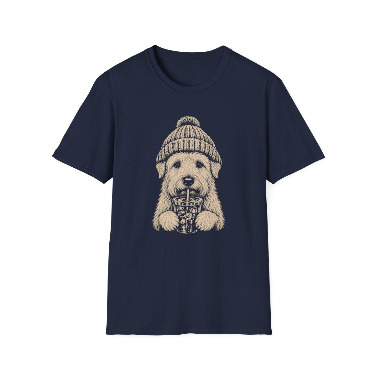 Soft Coated Wheaten Terrier Cold Brew Tee - Navy