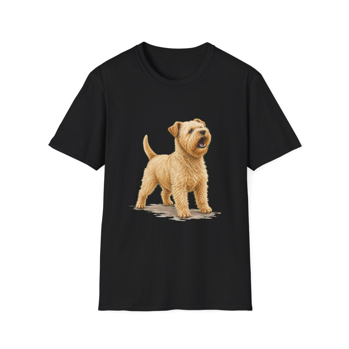 Soft Coated Wheaten Terrier Head Of Security Tee - Black