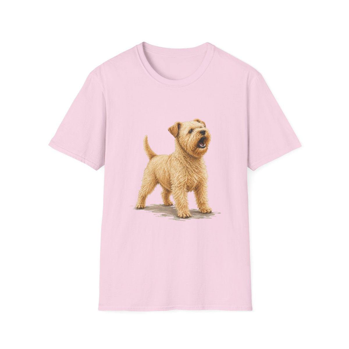Soft Coated Wheaten Terrier Head Of Security Tee - Light Pink