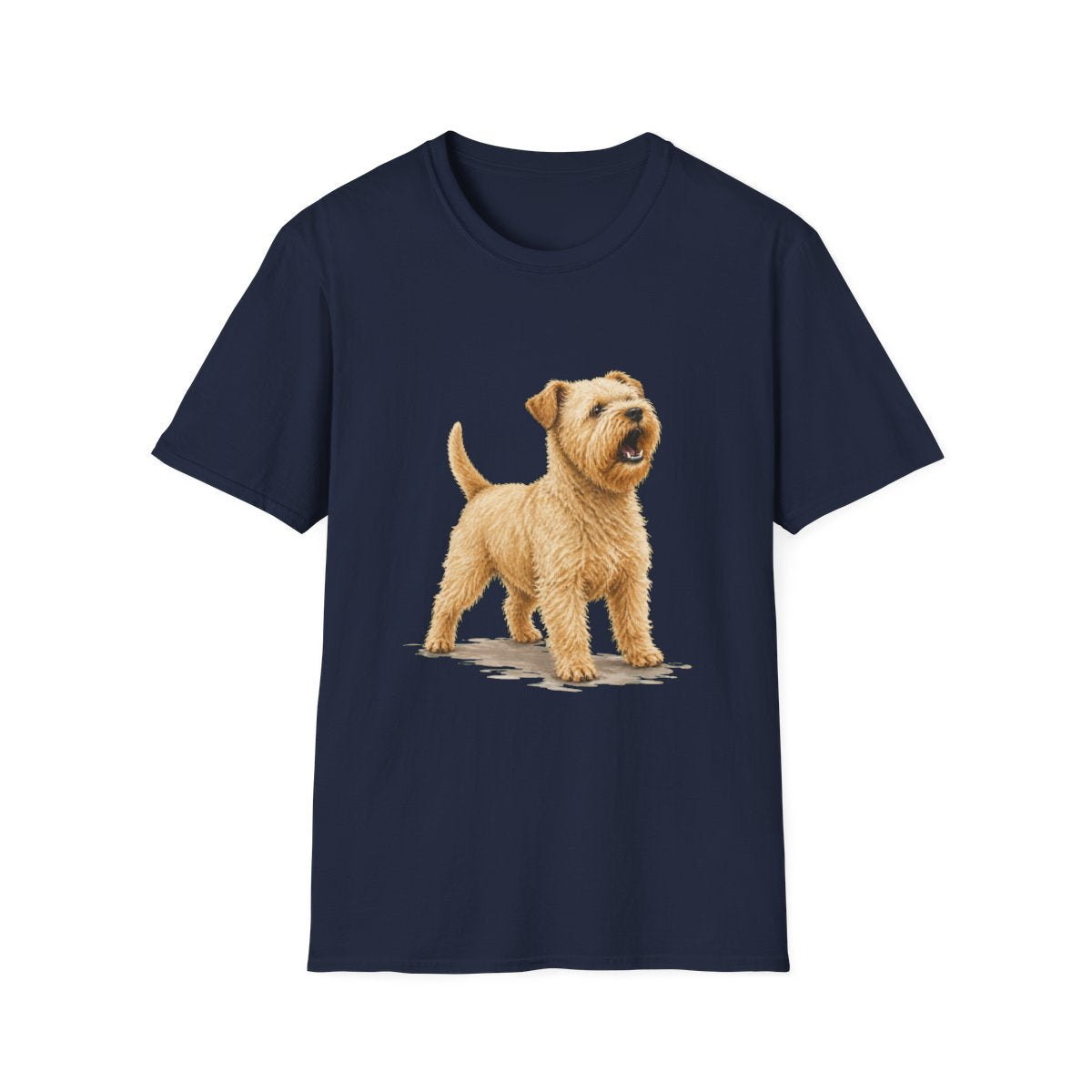 Soft Coated Wheaten Terrier Head Of Security Tee - Navy