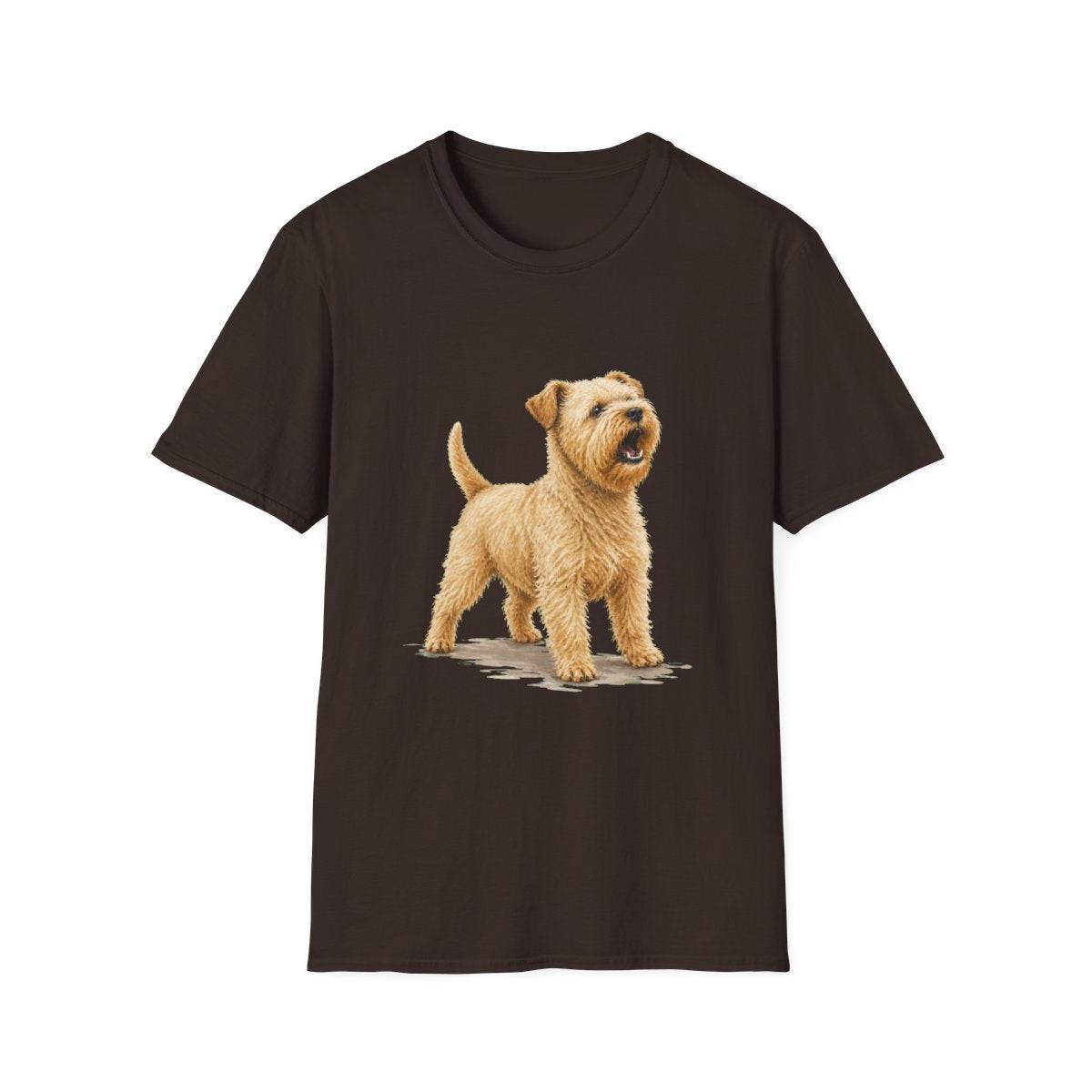 Soft Coated Wheaten Terrier Head Of Security Tee - Dark Chocolate