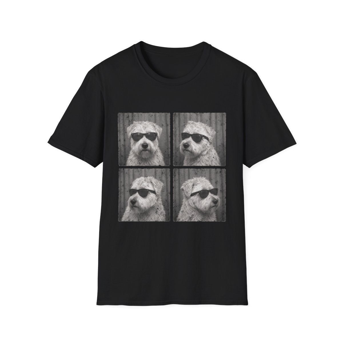 Soft Coated Wheaten Terrier Photo Booth Tee - Black