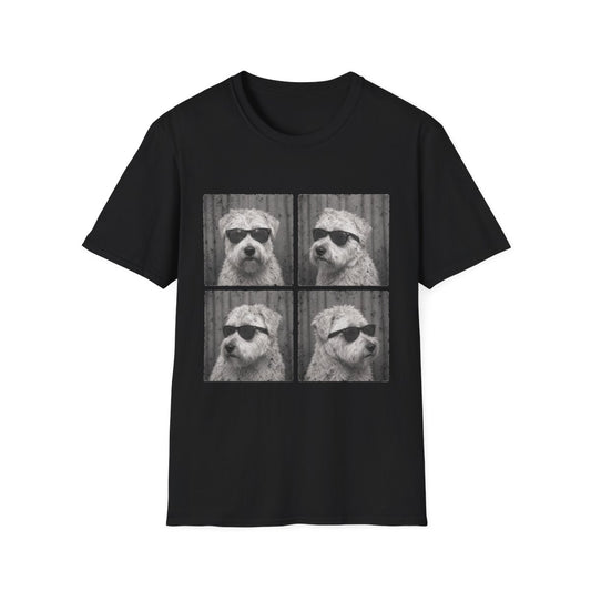 Soft Coated Wheaten Terrier Photo Booth Tee - Black