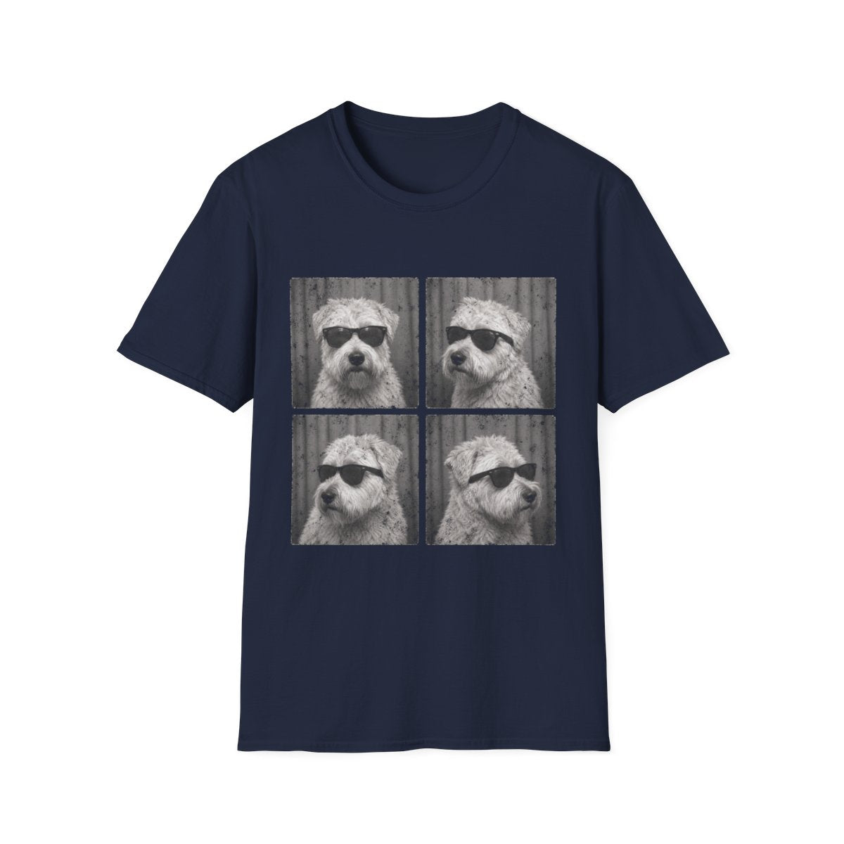 Soft Coated Wheaten Terrier Photo Booth Tee - Navy
