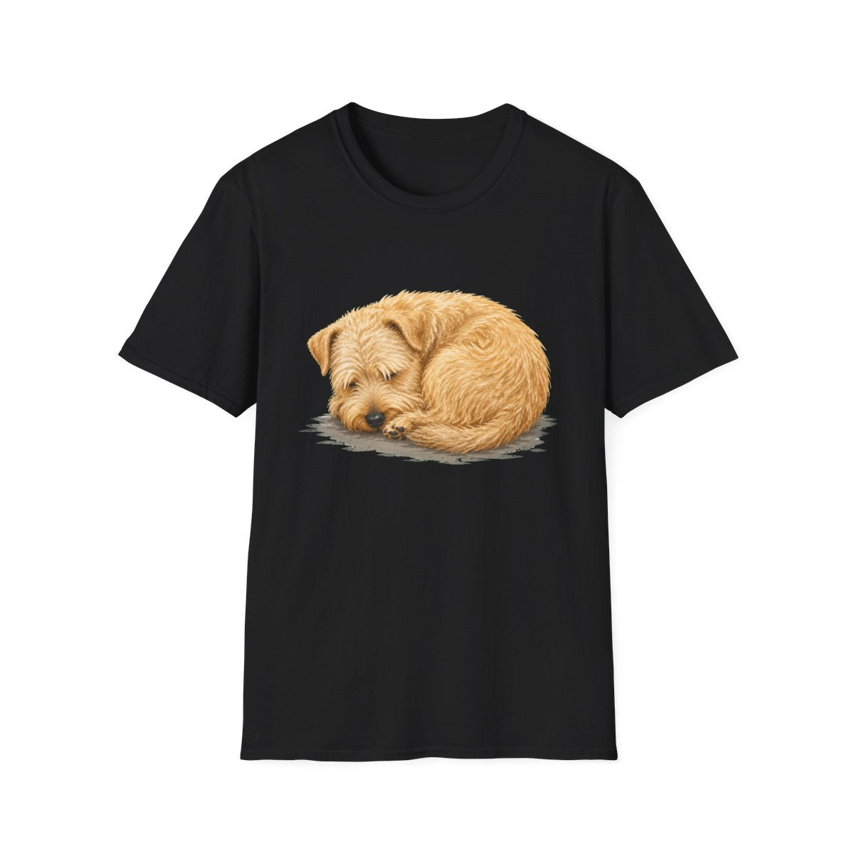 Soft Coated Wheaten Terrier Rest At Last Tee - Black