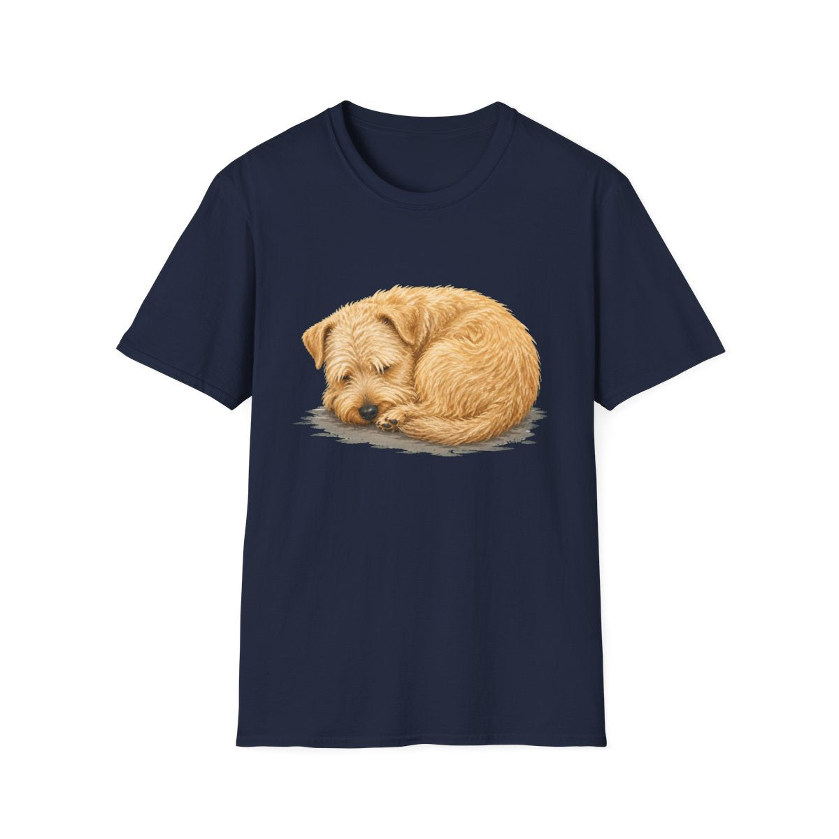 Soft Coated Wheaten Terrier Rest At Last Tee - Navy