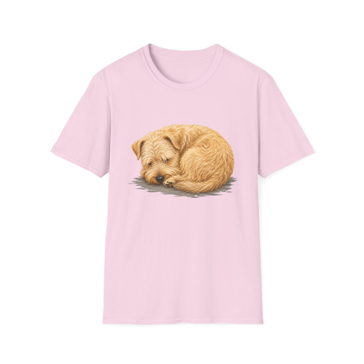 Soft Coated Wheaten Terrier Rest At Last Tee - Light Pink
