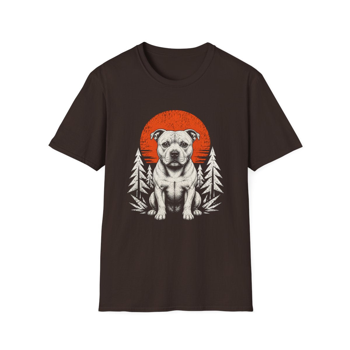 Staffordshire Bull Terrier Adventure Club Tee - Dark Chocolate