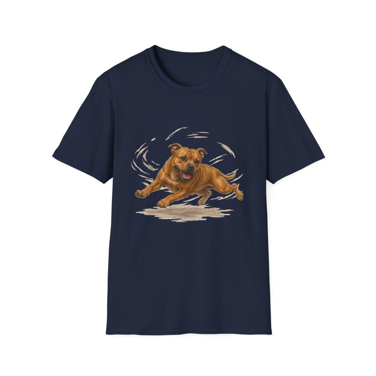 Staffordshire Bull Terrier Certified Zoomies Champion Tee - Navy