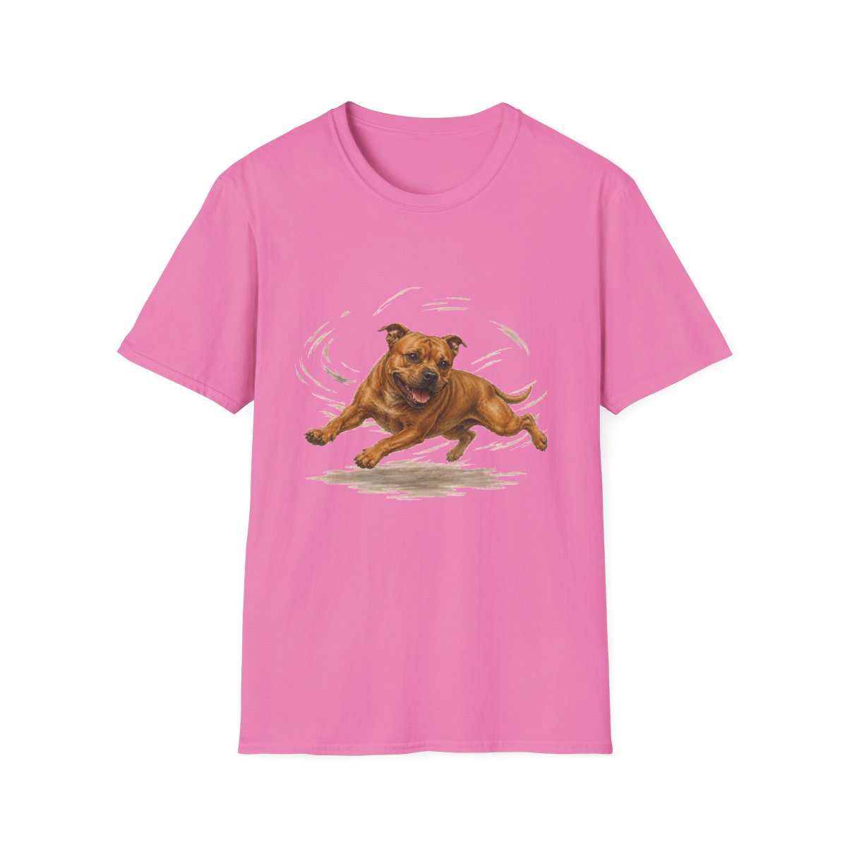 Staffordshire Bull Terrier Certified Zoomies Champion Tee - Azalea