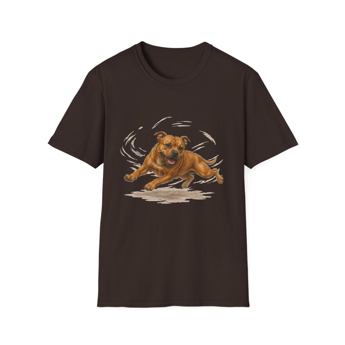 Staffordshire Bull Terrier Certified Zoomies Champion Tee - Dark Chocolate