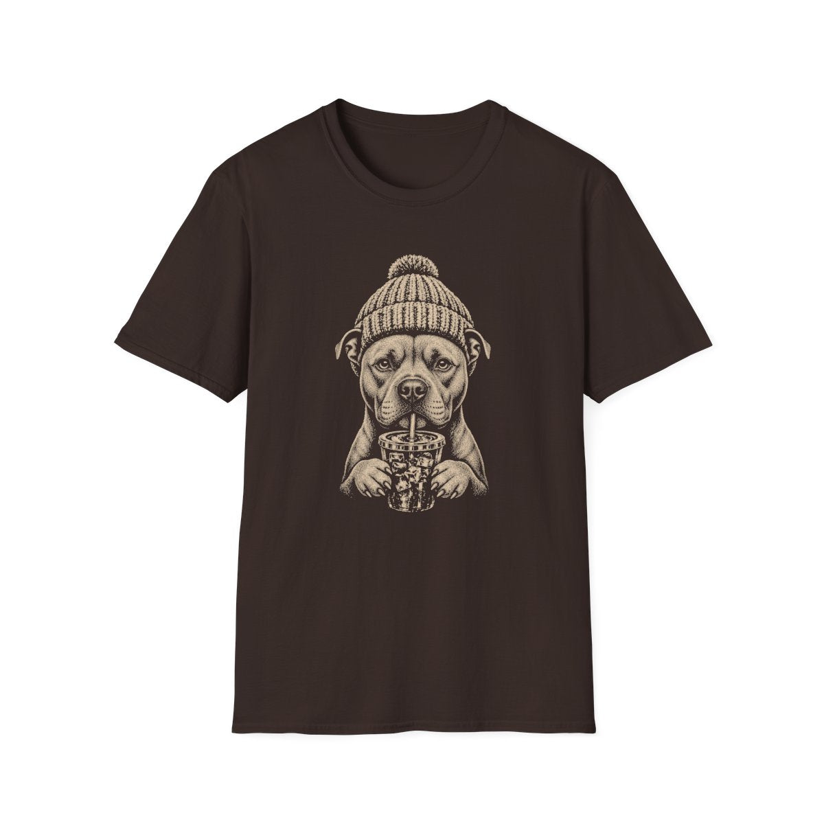 Staffordshire Bull Terrier Cold Brew Tee - Dark Chocolate