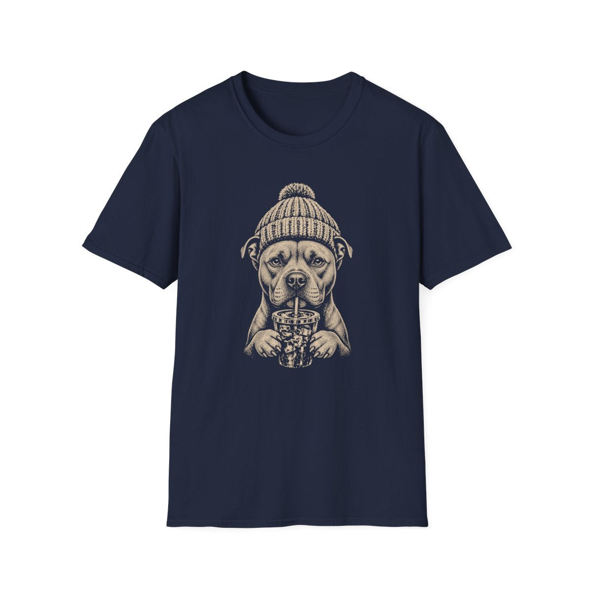 Staffordshire Bull Terrier Cold Brew Tee - Navy