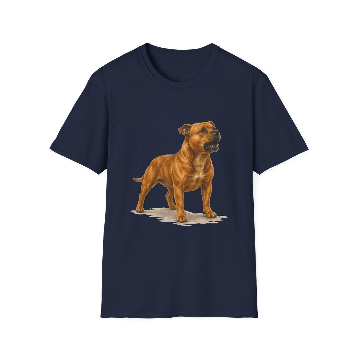 Staffordshire Bull Terrier Head Of Security Tee - Navy