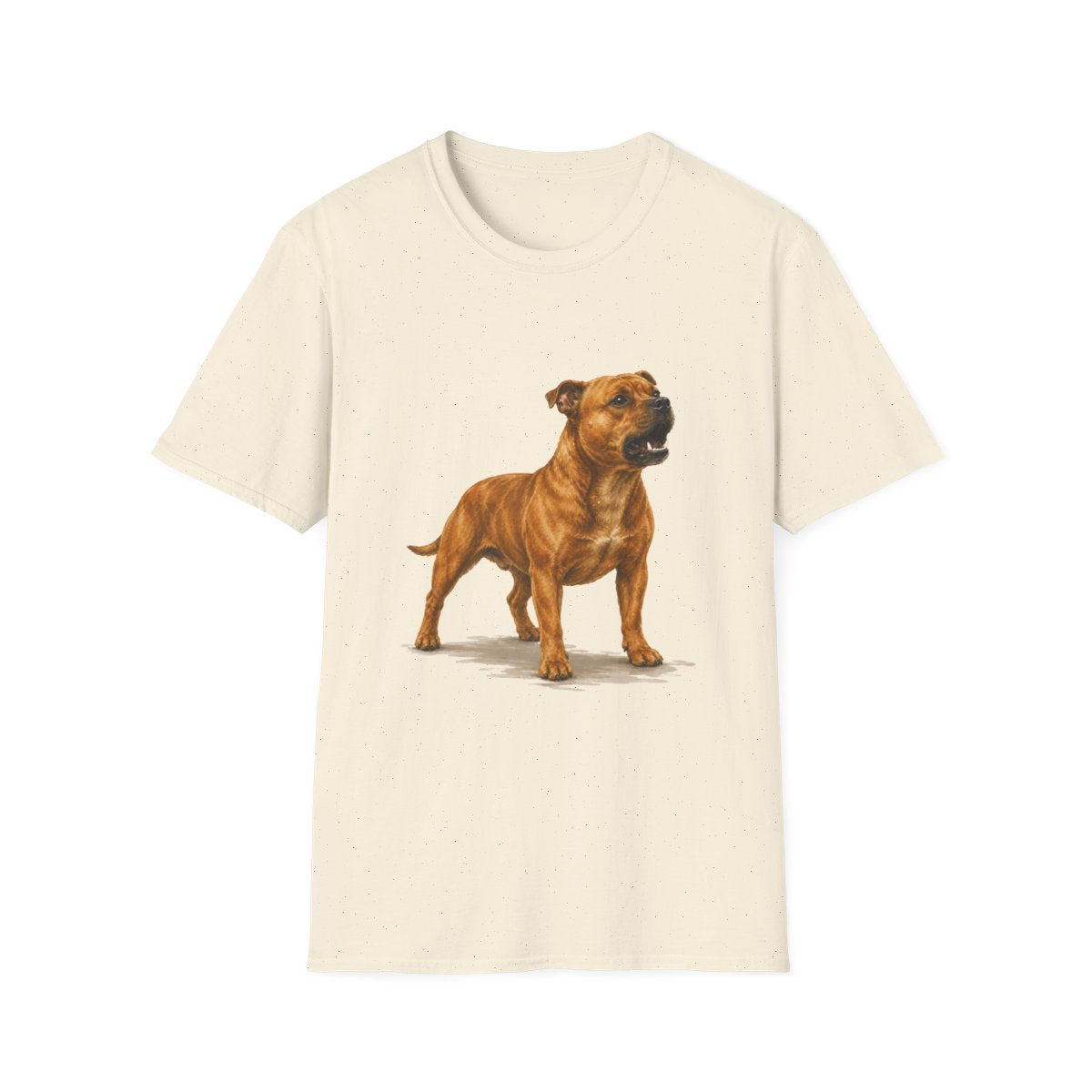 Staffordshire Bull Terrier Head Of Security Tee - Natural