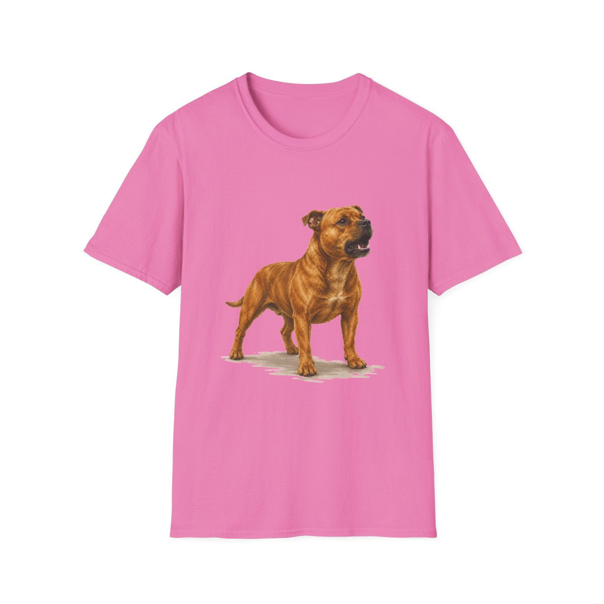 Staffordshire Bull Terrier Head Of Security Tee - Azalea