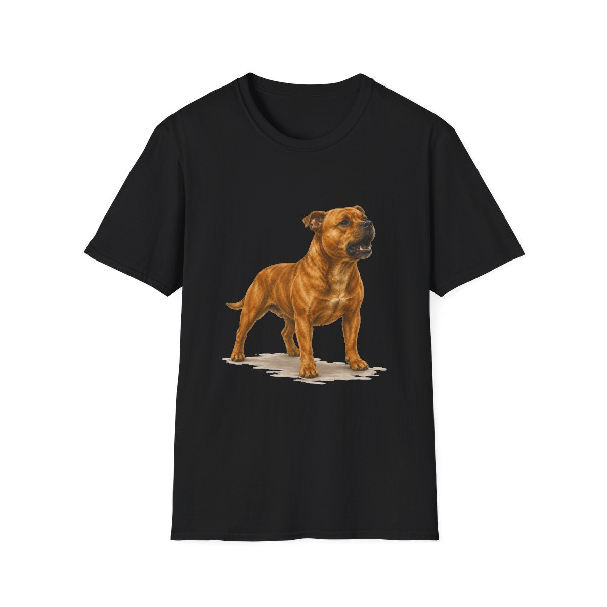 Staffordshire Bull Terrier Head Of Security Tee - Black