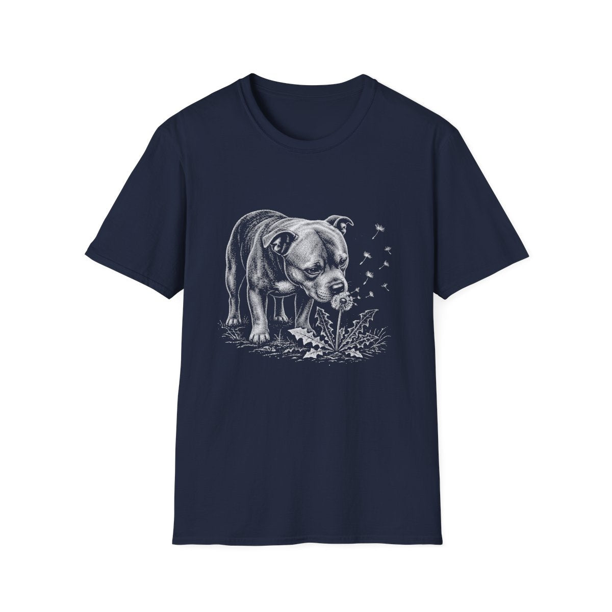 Staffordshire Bull Terrier Make A Wish Tee - Navy