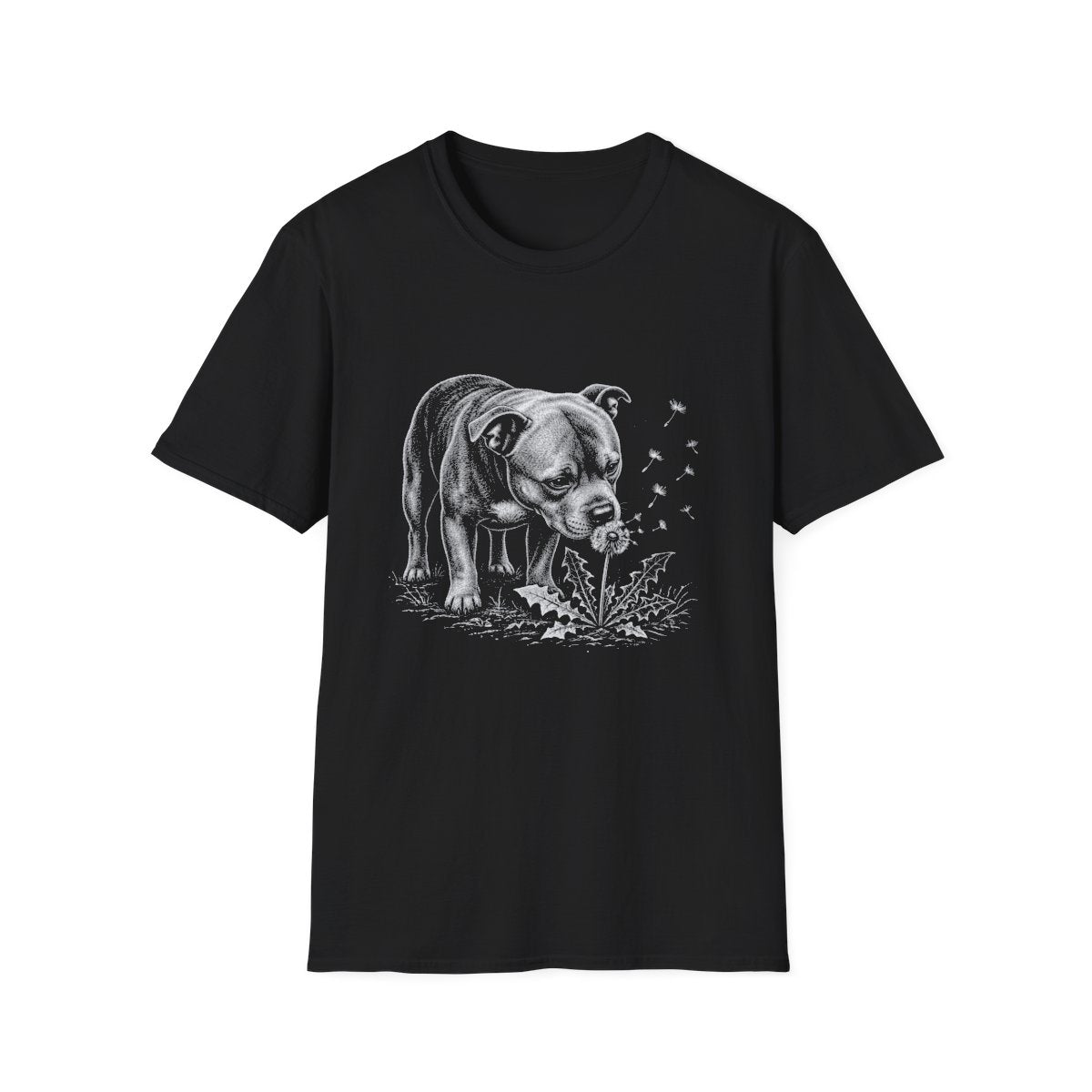 Staffordshire Bull Terrier Make A Wish Tee - Black