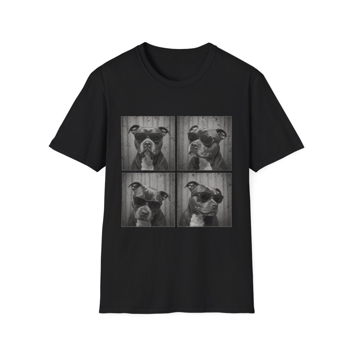 Staffordshire Bull Terrier Photo Booth Tee - Black