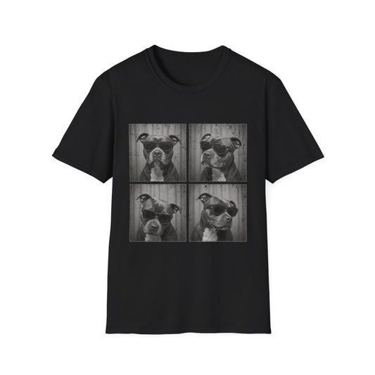 Staffordshire Bull Terrier Photo Booth Tee - Black