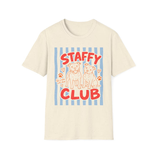 Staffy Club Tee - Natural