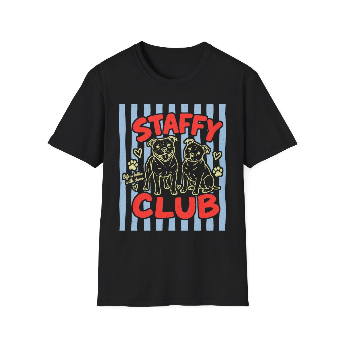 Staffy Club Tee - Black
